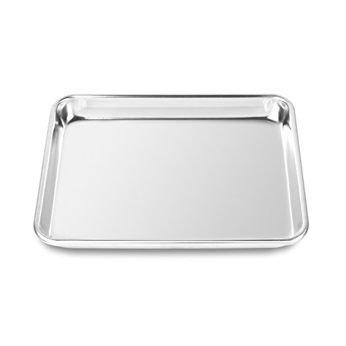 Last Confection 12 Cookie Baking Sheets 9" x 13" - Small Rimmed Aluminum Jelly Roll Trays - Quarter Sheet Pans