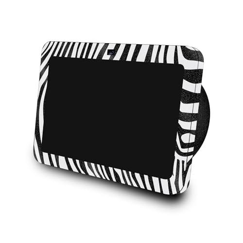 Image of Glossy Glitter Skin Compatible with Amazon Echo Show 8 (3rd Gen, 2023) - Black Zebra - Premium 3M Vinyl Protective Wrap Decal Cover - Easy to Apply | Crafted in The USA by MightySkins