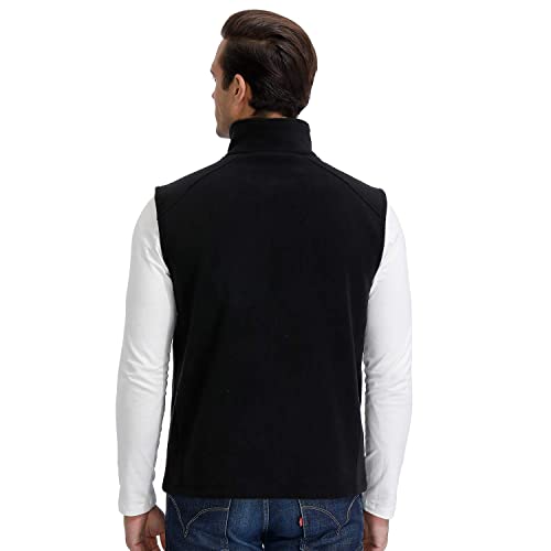 MOHEEN Men's Fleece Vest Outdoor Full Zip Softshell Sleeveless Jacket with Pockets2