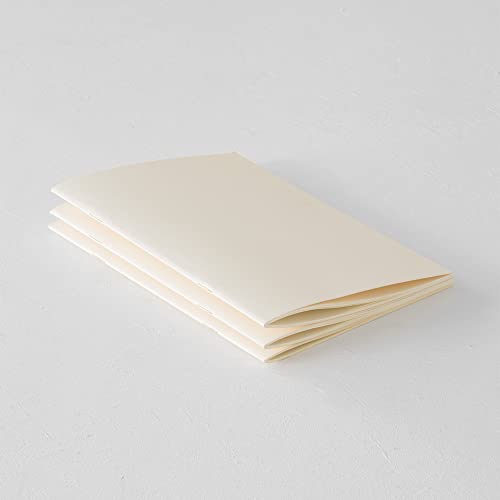 Image of DESIGNPHIL Midori 15305006 Notebook, MD Notebook, Light, A5, Square Ruled, Set of 3, A