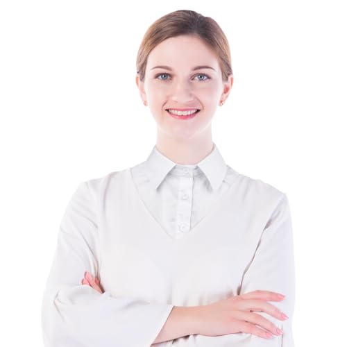Detachable Dickey Collar Blouse for Women, Fake Half Shirts Faux False Collar for Girls Favors4