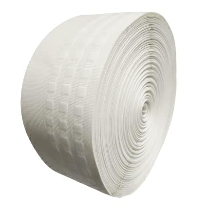 Villey Drapes Shuttle Curtain Tape Pleated Tape Heavy 4 inch White for Hook Type Curtains for Wndows and Doors Pencil Pleate (20 Curtains (25m))