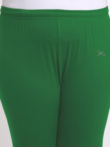 Image of Soft Cotton Ankle Lenght Solid Regular and Plus 35 Colours Leggings for Womens and Girls (Sizes :- M to 6XL)