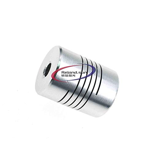 Reland Sun 5x8mm CNC Motor Jaw Shaft Coupler 5mm To 8mm Flexible Coupling OD 19x25mm 3mm 4mm 5mm 6mm 6.35mm 7mm 8mm10mm (6 X 7)