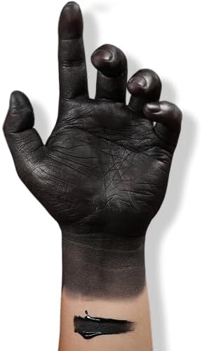 7V Home Beauty Black Face Paint, Body Paint & Foundation Makeup Non-Toxic Special Effect SFX Makeup Kit,Halloween Costume Cosplay (1.05 fl.oz, Black)