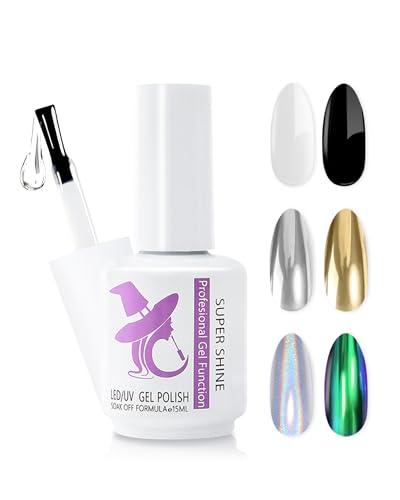 No Wipe Top Coat for Metallic Painting Gel, 15ml Clear