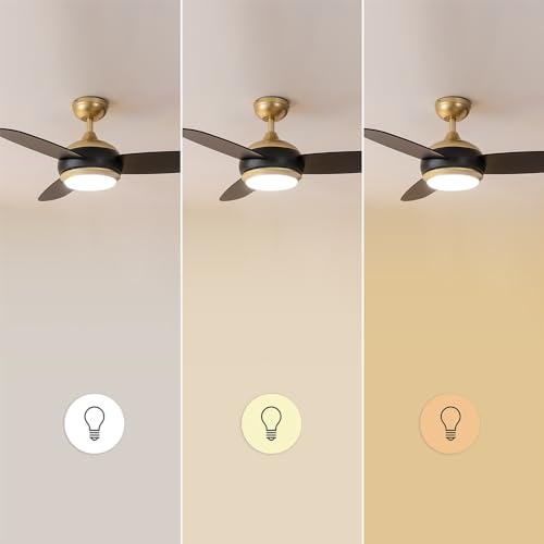 Ventilateur De Plafond Cecotec EnergySilence Aero 4265 GoldBlack – 65 W, 3 Vitesses, Télécommande - vue 8
