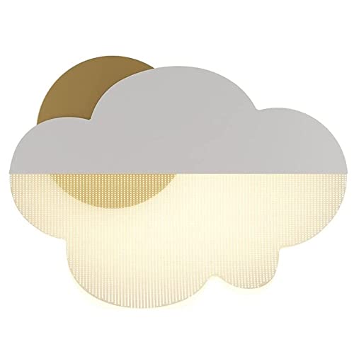 Modern Wall sconces Lights Creative Cloud Shape LED 's Room Dimmable Lamp for Nursery Kindergarten Cartoon Boys Girls Bedside ing Fixture (Color : 6000k)