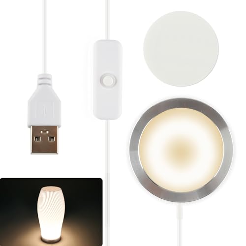 Image of 3D Printer LED Lamp Kit 001, Compatible with Bambu lab A1 /A1mini /P1S /P1P /X1C Makerworld Maker's Supply hardware kit 5V USB Powered, 3000K Warm Light