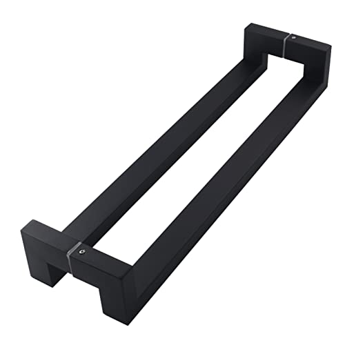 Poignée en acier inoxydable noir mat Glassets 800mm pour porte coulissante - 3