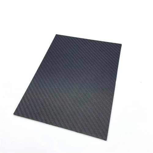 1Pcs 3K High Hardness Carbon Fiber Sheet 250x250mm Pure Carbon Panel Anti-UV 0.5mm-5mm Thick Carbon Fiber Model Material 3k Carbon Fiber(2.0mm Glossy Twill)