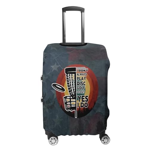American Flag Disc Golf Travel Suitcase Protector Luggage Cover Protective Washable Anti-scratch Baggage Cover4