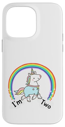 Kids It's My 2nd Birthday Cute Unicorn 2 Year Old Girls �X�}�z�P�[�X iPhone 14 Pro Max �p