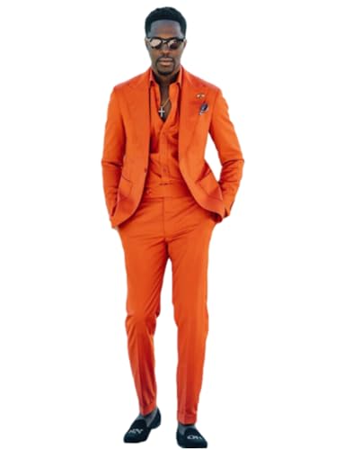 Men's 2 Pieces Suit Peak Lapel Jacket Pants Beach Banquet Party