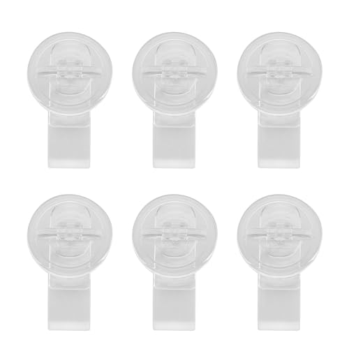 JCBIZ 6PCS Transparent Jewelry Box Latch Buckle Acrylic Hasp Buckles Mini Hinge Hasp Clear Hinge Latch Hasp Lock for Doors Jewelry Box Mini Cabinet