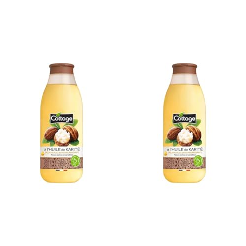 Cottage Douche Huile Extra Nourrissante Karité 560 ml (Lot de 2)