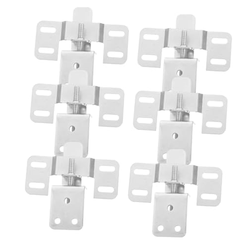 Image of NUOBESTY 6Pcs Adjustable Picture Frame Hooks Heavy Duty Art Hanging Hardware for Large Frames Flexible Height Angle for Gallery Walls Discreet Mounting