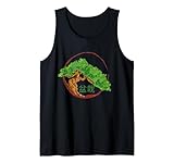 Bonsai Miniatur Bäume Japanische Kanji Japanische Schrift Tank Top
