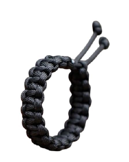 Bracelets for Men Women Boys Girls Handmade Braided Unisex Paracord Bracelets Colour-Black, Wristband, Easy to Wear, Easy To Maintain Fashion Accessories For All