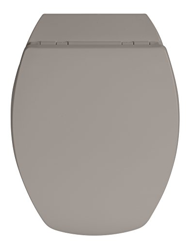 Allibert 819889 Baccara 2 Abattant WC, Taupe foncé Brillant, 455 x 370 mm Cover