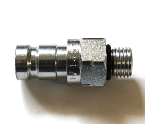Generic TP PD341 - Aftermarket Flat Face Diagnostic Nipple 1/4 MORB (Parker PD341 Aeroquip FD90-1044-04-04)