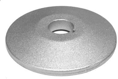 Baldor 10" Wheel Flange, Silicon Carbide, Coated, Fits Angle Grinder, Buffer