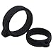 heyous 20PCS 16/20mm Black Fishing Rod Hook Silicone Retainer Bait Holders Lanyard Anti Slip Loop Tackle Tool