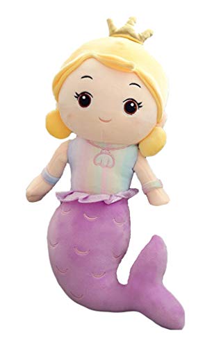 Image of Tickles Mermaid Soft Doll Stuffed Plush Toy for Kids Girls Birthday Gifts (Size: 70 cm Color: Purple)