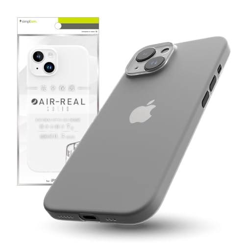 Amazon.co.jp: Simplism シンプリズム iPhone 15 [AIR-REAL Solid] 超