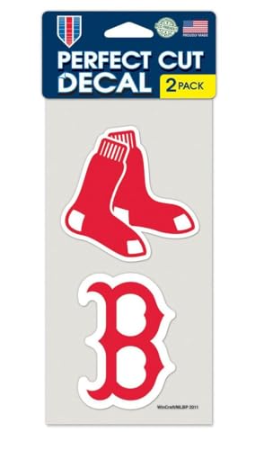Stickers Boston Red Sox WinCraft lot de 2 pour masquer les rayures
