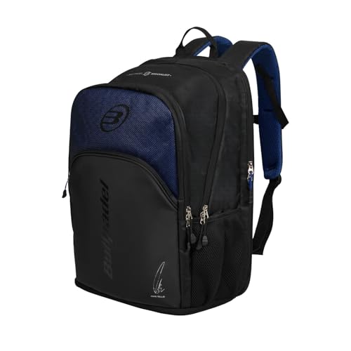 Mochila Vertex Geo Negro Bullpadel BPM26008, mochila de pádel compacta