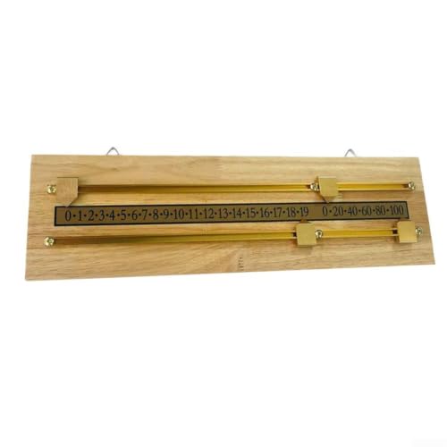 Marcador de billar de pared de metal y madera con tablero marcador de 43 cm