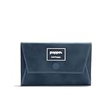 Poppin Luxe Business Card Holder and Credit Card Holder for Women, Stylish Slim Design with Magnetic Closure, Lightweight and Perfect for Client Meetings (Storm Velvet)