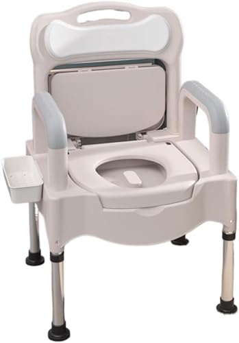 Heuitgs �|�[�^�u���g�C�� �������߉\ 42~55cm 6�i�K �ȈՃg�C�� ���p �ȈՃg�C�� ���p�g�C�� �g�C�� ��l�p ����җp ���p�i �ω׏d250kg (�n�[�h�p�b�h,�z���C�g)