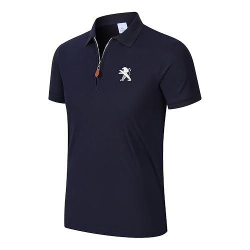 Polo respirant Peugeot FCOIN à col zippé - Idéal contre la chaleur de l'été