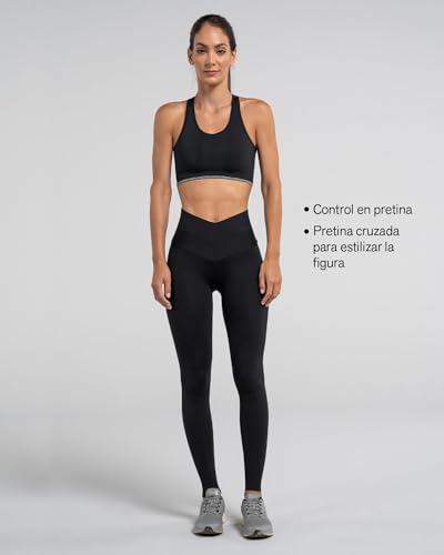 Legging Deportivo Leonisa Pretina en V Cruzada Evita Desplazamientos 5