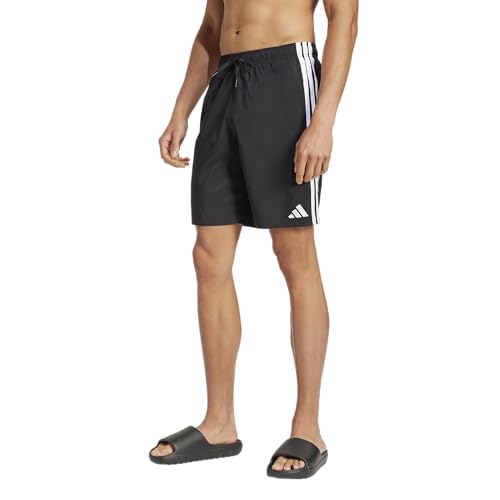 adidas Men's 3-Stripes 8-Inch Swim Shorts