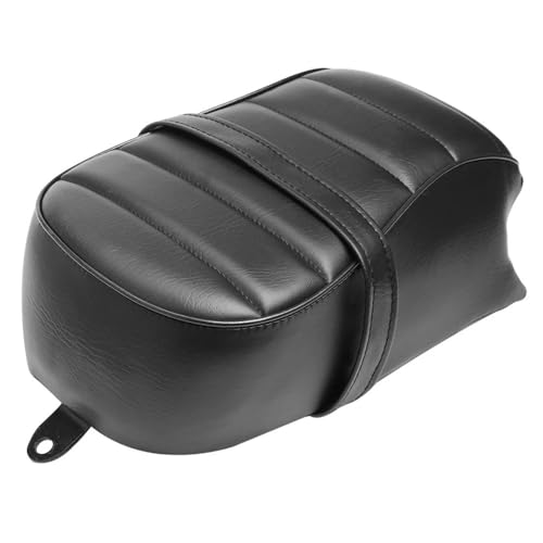 Cojín de asiento trasero para moto Sportster Iron 883 XL883N de 2016 a 2023 en PU negro