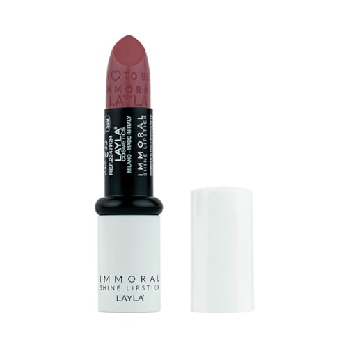 IMMORAL SHINE LIPSTICK N.8 LIBRE libérez l'éclat de votre sourire avec ce rouge lumineux