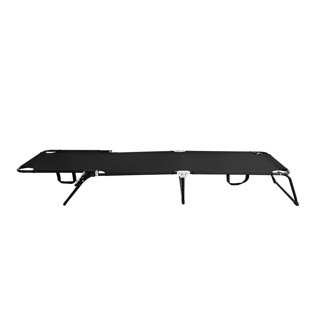Acomoda Textil – Tumbona de Jardín Plegable y Reclinable en 3 Posiciones. Hamaca Cómoda y Resistente para Playa, Piscina, Jardín y Terraza Negro 188x55x24 cm.
