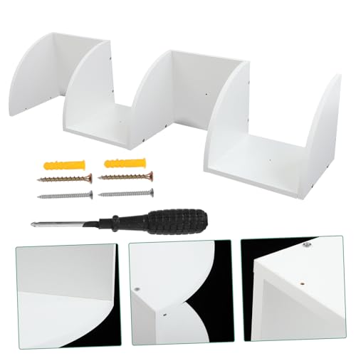 Étagère murale en bois blanc solution gain de place petits espaces