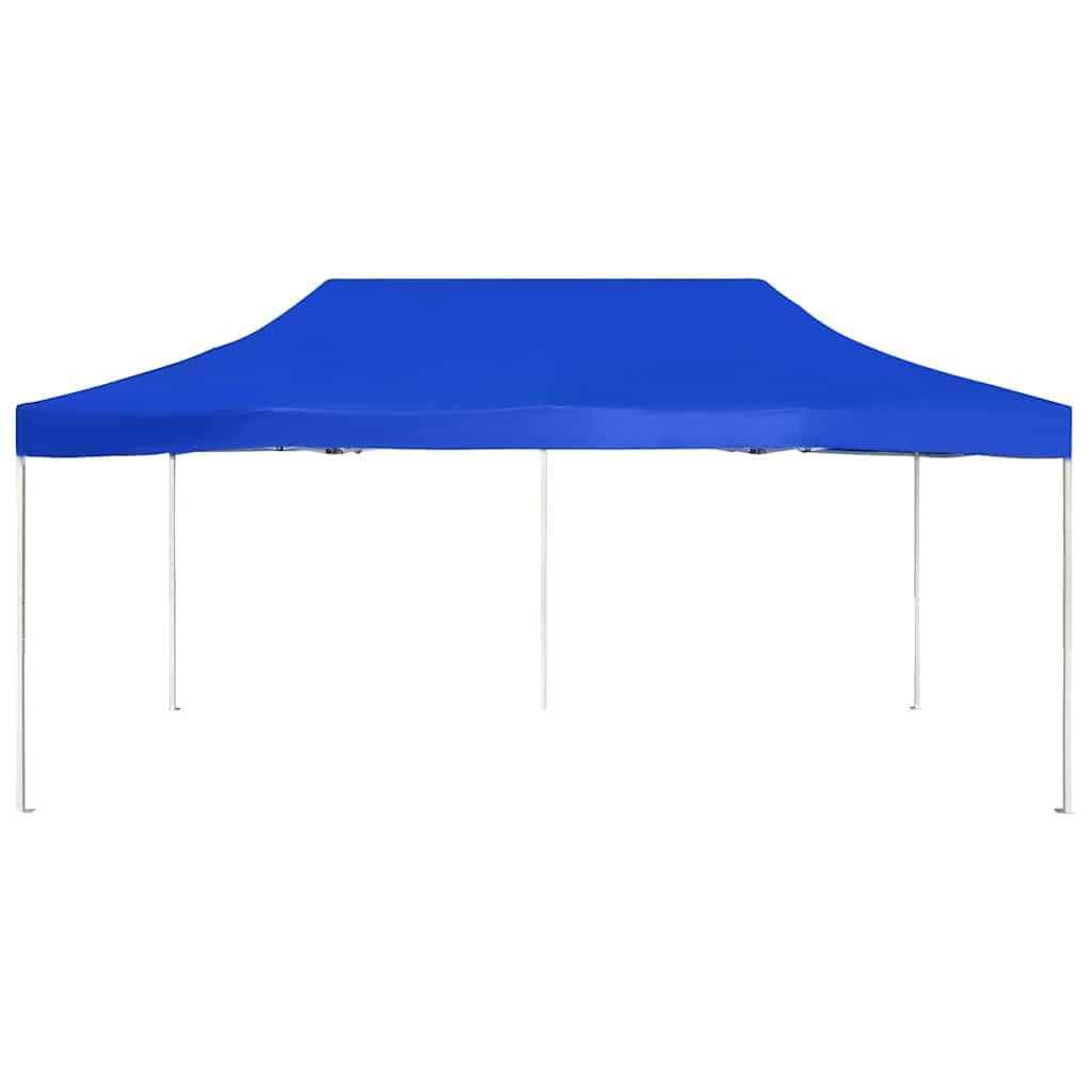 Tienda de campaña profesional plegable de aluminio, 6 x 3 m, color azul