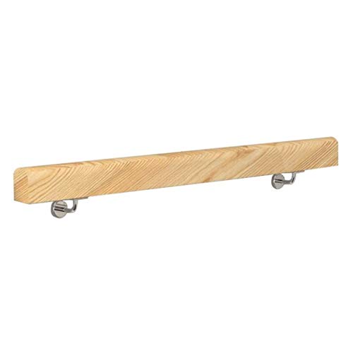 DYB Balaustres Pasamanos Escaleras Escaleras de Madera Pasamanos Pasamanos con Soporte de Acero Inoxidable for Interiores y Exteriores Carril de la Ayuda (Size : 250cm)