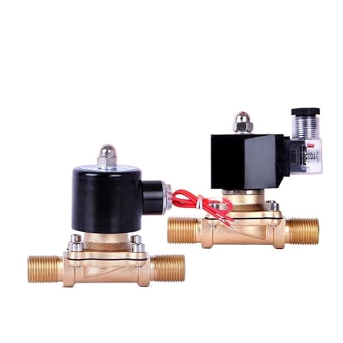 Solénoïde 1/2 laiton normalement fermé AC220V DC24V vanne eau - 2