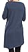 Comfy Flowy Swing Tunic Tops for Women with Buttons Decor Plus Size (XL, Dark Blue)