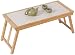 Produktbild LYMHGHJ Faltbarer Laptop-Tisch aus Holz, tragbarer Stehbett-Schreibtisch, Frühstück, Abendessen, Serviertisch, Notebook-TV-Ständer, Lesehalter für Couchboden, Stehtisch für Studenten