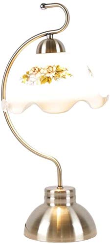 Lampe de table fleur en verre anti fatigue oculaire pour bureau étude