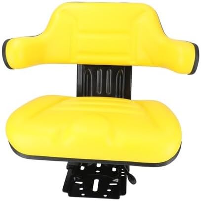 Seat Assembly - Grammer Style Vinyl Yellow fits John Deere 820 830 1020 1530 2020 2030 2040 2140 2155 2240 2350 2355 2440 2550 2555 2640 2750 2755 2940 2950 2955 AL68099 TY24763 fits Seats & Cushions