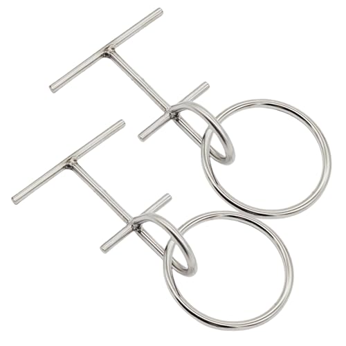 2pcs calices de quai en acier inoxydable avec anneau et crampons mobiles