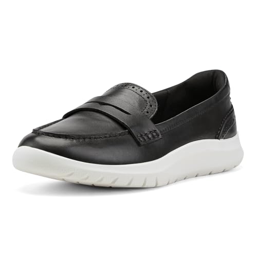 Easy Spirit Women's RYLA eFlex Casual Penny Loafers, Black 001, 7.5W